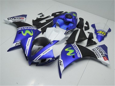2012-2014 Yamaha YZF R1 Motorcycle Fairings - Blue White Black Green MoviStar Yamalube ENEOS Australia for Sale