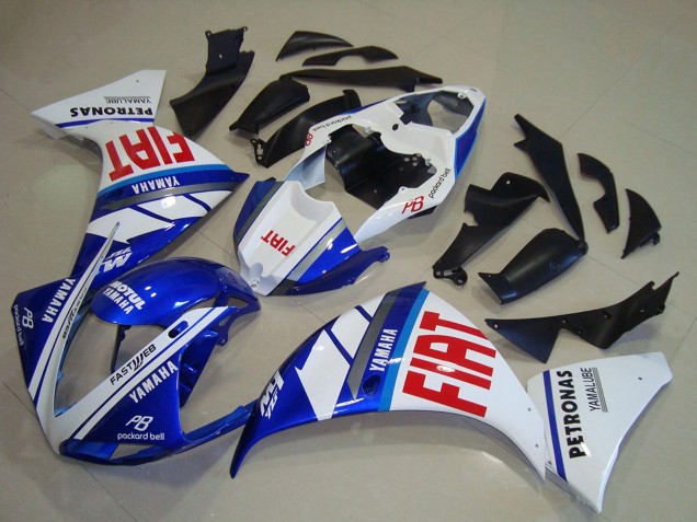 2012-2014 Yamaha YZF R1 Motorcycle Fairings - White Blue Red Fiat Australia for Sale