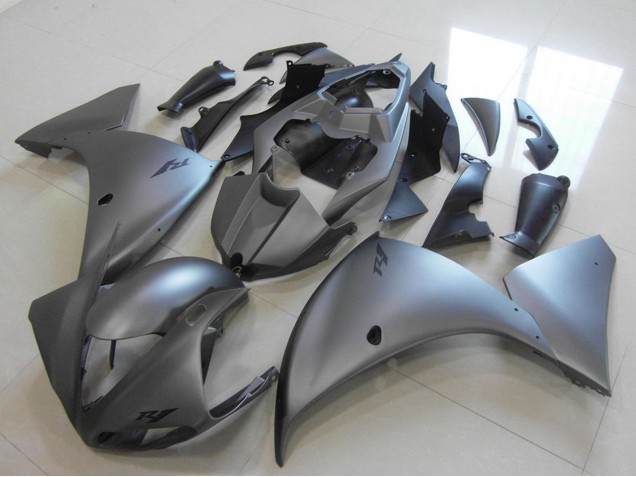 2012-2014 Yamaha YZF R1 Motorcycle Fairings - Matte Grey Australia for Sale