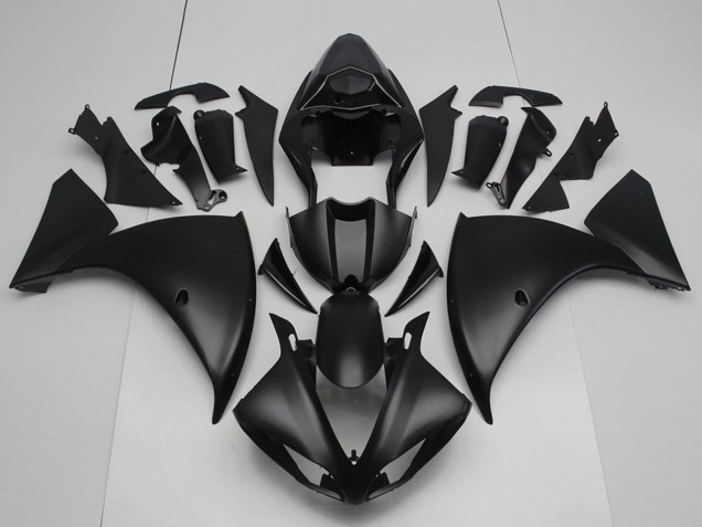2012-2014 Yamaha YZF R1 Motorcycle Fairings - Matte Black Australia for Sale