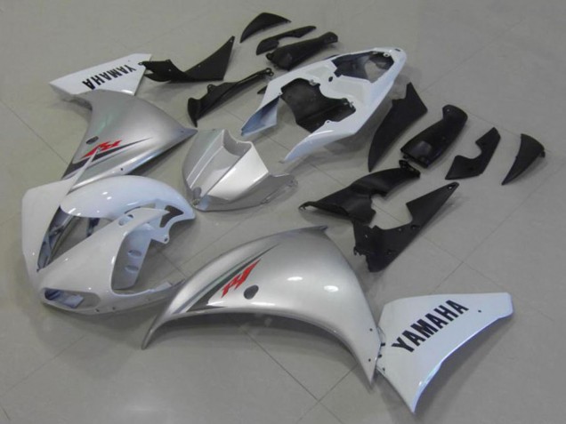 2012-2014 Yamaha YZF R1 Motorcycle Fairings - White Silver Australia for Sale