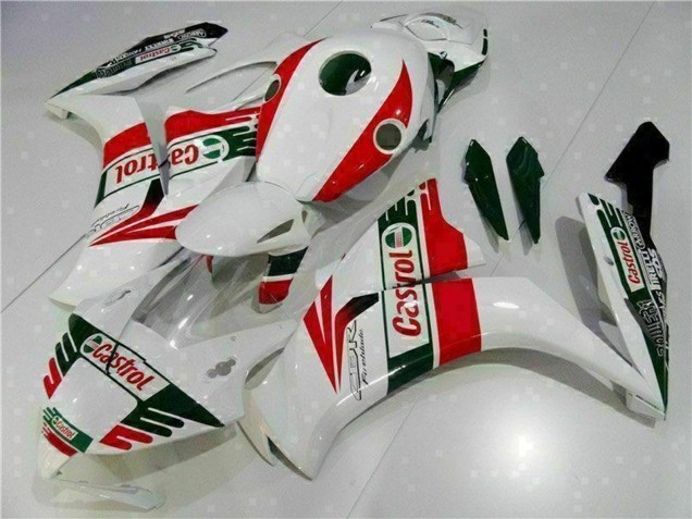2012-2016 Honda CBR1000RR Motorcycle Fairing - White Red Green Castrol Australia for Sale