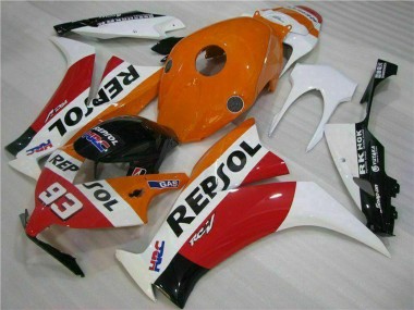 2012-2016 Honda CBR1000RR Motorcycle Fairing - White Orange Red Glossy Black HRC Repsol 93 Australia for Sale