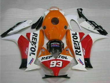 2012-2016 Honda CBR1000RR Motorcycle Fairing - White Orange Red Glossy Black HRC Repsol 93 Australia for Sale