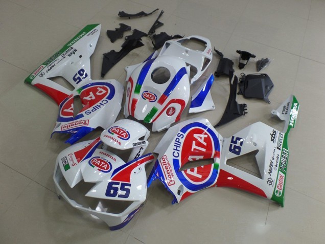 2013-2023 Honda CBR600RR Motorcycle Fairings - White Red Blue Pata 65 Australia for Sale