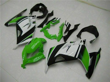 2013-2024 Kawasaki Ninja 300 EX300R Motorcycle Fairings - White Green Black Australia for Sale