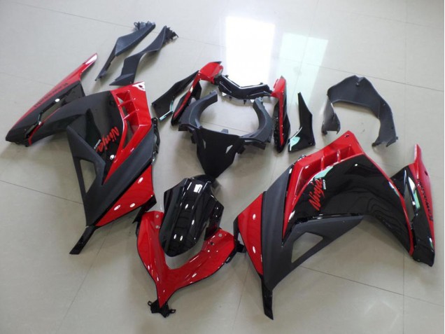 2013-2018 Kawasaki ZX300R Motorcycle Fairings - Red Glossy Black Matte Black Australia for Sale