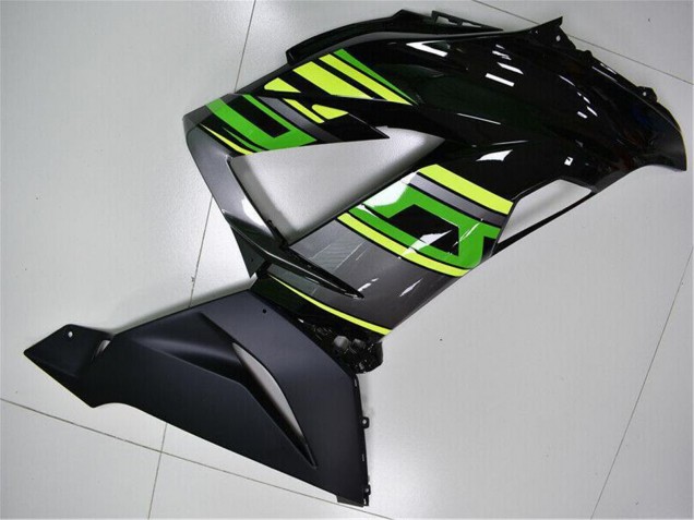 2013-2018 Kawasaki ZX6R Motorcycle Fairings - Green Yellow Glossy Black Matte Black Australia for Sale