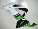 2013-2018 Kawasaki ZX6R Motorcycle Fairings - Green White Glossy Black Australia for Sale