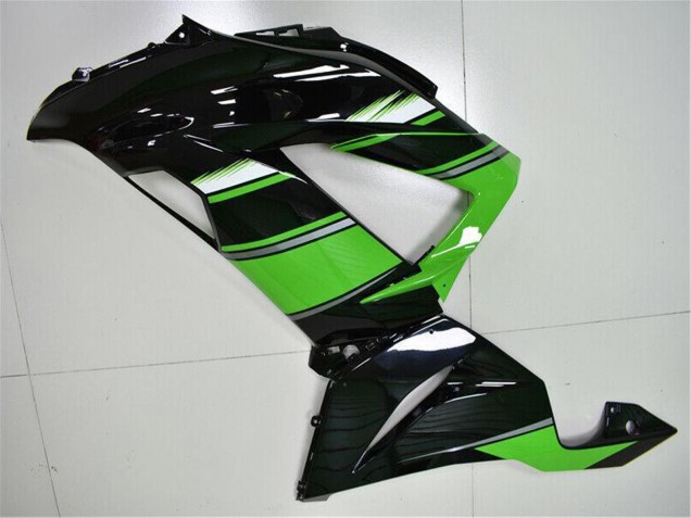 2013-2018 Kawasaki ZX6R Bike Fairings - Green Glossy Black Australia for Sale