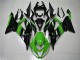 2013-2018 Kawasaki ZX6R Bike Fairings - Green Glossy Black Australia for Sale