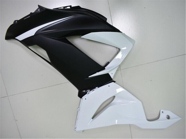 2013-2018 Kawasaki ZX6R Abs Fairings - White Matte Black Australia for Sale
