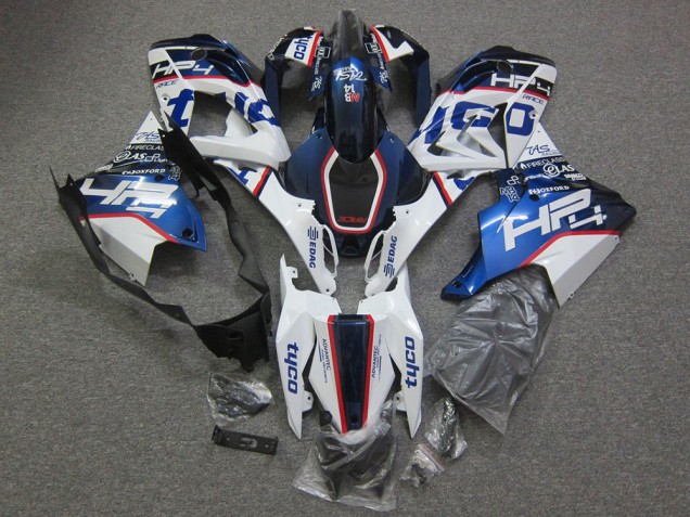 2015-2016 BMW S1000RR Motorcycle Fairings - White Red Blue HP Tyco Australia for Sale