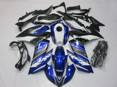 2015-2018 Yamaha YZF R3 Motorcycle Fairings - Blue White Black Green Monster Australia for Sale