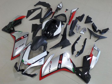 2012-2018 Aprilia RS4 50 125 Motorcycle Fairing - Silver Red Glossy Black Australia for Sale