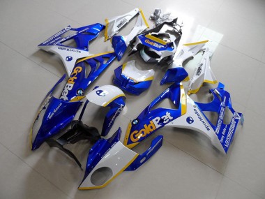 2009-2014 BMW S1000RR Motorcycle Fairings - White Yellow Blue GoldBet Australia for Sale