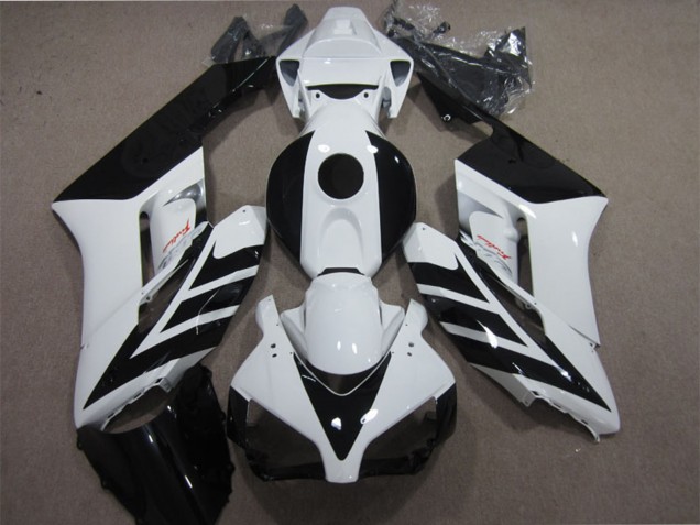 2004-2005 Honda CBR1000RR Motorcycle Fairing - White Glossy Black Stripe Australia for Sale