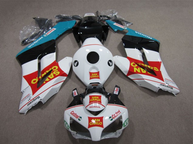 2004-2005 Honda CBR1000RR Motorcycle Fairings - White Red Blue Glossy Black Yellow San Carlo Castrol Australia for Sale