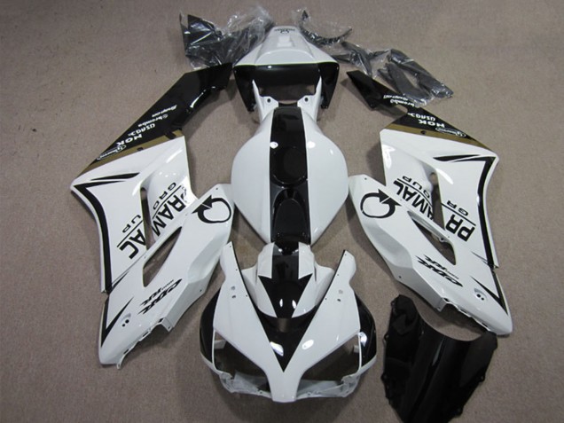 2004-2005 Honda CBR1000RR Motorcycle Fairings - White Glossy Black Pramac Australia for Sale