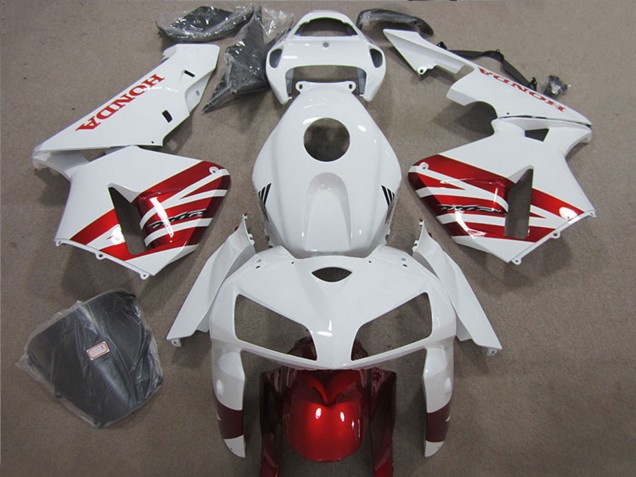 2004-2005 Honda CBR1000RR Motorcycle Fairing - White Red Black Australia for Sale