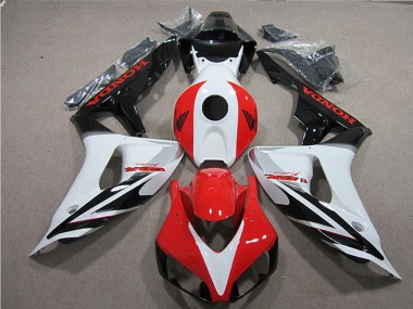 2006-2007 Honda CBR1000RR Motorcycle Fairings - White Red Glossy Black Fireblade Australia for Sale