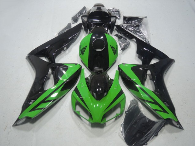 2006-2007 Honda CBR1000RR Motorcycle Fairing - Green Glossy Black Australia for Sale