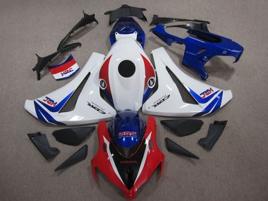 2008-2011 Honda CBR1000RR Motorcycle Fairings Kits - White Red Blue HRC Australia for Sale
