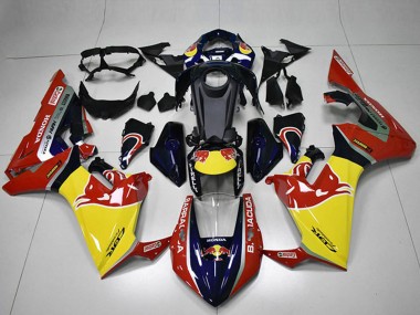 2017-2023 Honda CBR1000RR Motorcycle Fairings - Blue Yellow Glossy Black Red Bull Australia for Sale