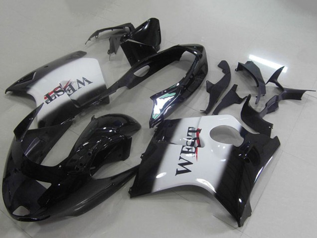 1996-2007 Honda CBR1100XX Blackbird Abs Motorcycle Fairings - Glossy Black White West Australia for Sale