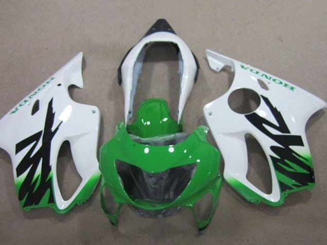 1999-2000 Honda CBR600 F4 Motorcycle Fairings - White Green Australia for Sale