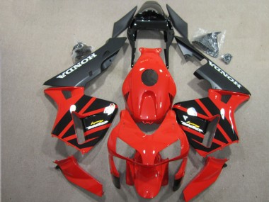 2003-2004 Honda CBR600RR Motorcycle Fairing - Red Glossy Black Matte Black Australia for Sale