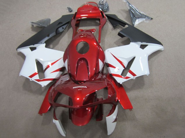 2003-2004 Honda CBR600RR Motorcycle Fairings - Red White Matte Black Australia for Sale