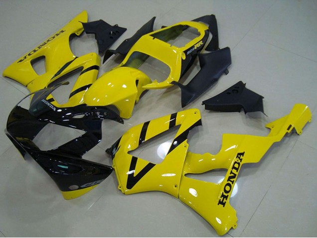 2000-2001 Honda CBR900RR 929 Motorcycle Fairing - Yellow Glossy Black Australia for Sale