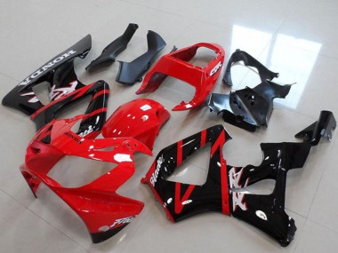 2000-2001 Honda CBR900RR 929 Motorcycle Fairings - Red Glossy Black Stripe Australia for Sale