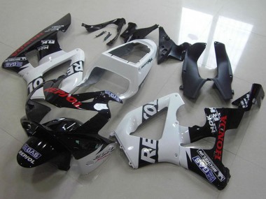 2000-2001 Honda CBR900RR 929 Motorcycle Fairings - White Glossy Black Red Repsol Australia for Sale