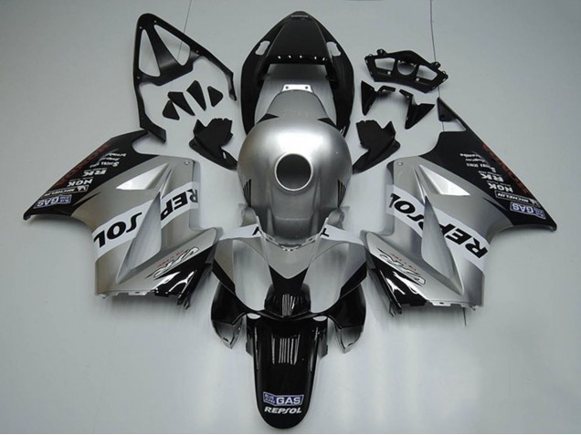 2002-2013 Honda VFR 800 Motorcycle Fairings - Silver White Glossy Black Repsol Australia for Sale