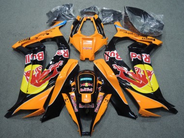 2011-2015 Kawasaki ZX10R Motorcycle Fairings - Orange Black Red Bull Australia for Sale