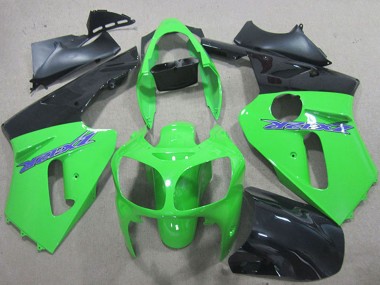 2000-2001 Kawasaki ZX12R Motorcycle Fairings - Green Matte Black Blue Australia for Sale