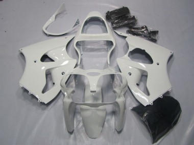 2000-2002 Kawasaki ZX6R Motorcycle Fairings - White Australia for Sale