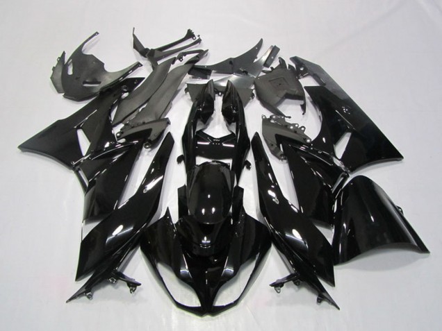 2009-2012 Kawasaki ZX6R Motorcycle Fairing - Glossy Black Australia for Sale