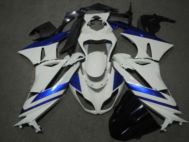2009-2012 Kawasaki ZX6R Motorcycle Fairings - Blue White Australia for Sale