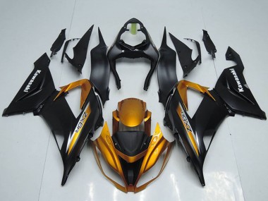 2013-2018 Kawasaki ZX6R Motorcycle Fairings - Matte Black Orange Australia for Sale