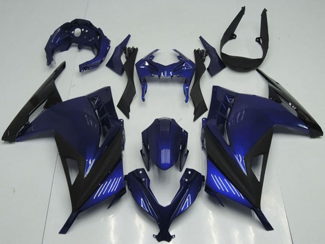 2013-2018 Kawasaki ZX300R Motorcycle Fairings - Blue Black Australia for Sale