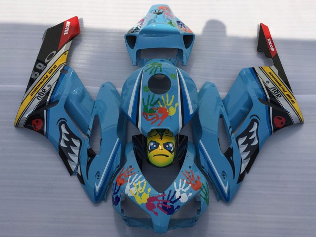 2004-2005 Honda CBR1000RR Motorcycle Fairings - Blue Yellow Black Red Shark Australia for Sale
