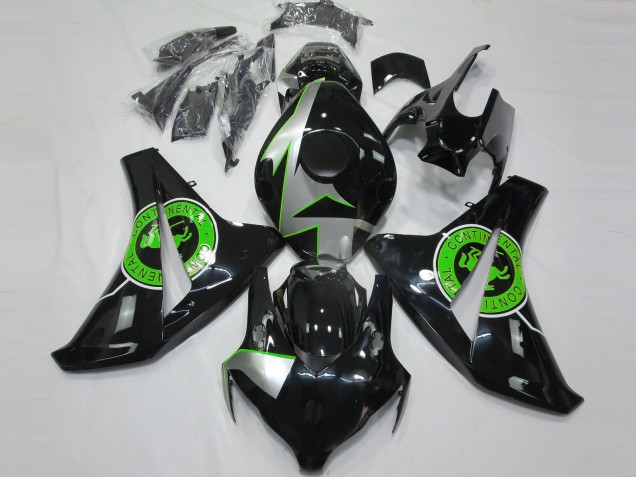 2008-2011 Honda CBR1000RR Motorcycle Fairings - Silver Green Glossy Black Australia for Sale