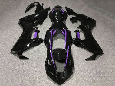 2017-2023 Honda CBR1000RR Motorcycle Fairings - Glossy Black Purple Lining Australia for Sale