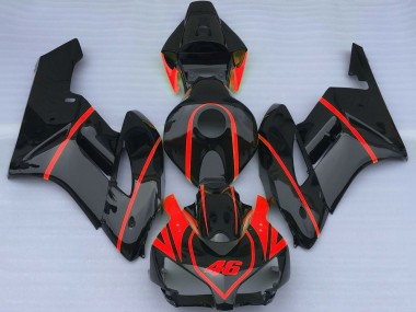 2004-2005 Honda CBR1000RR Motorcycle Fairings - Glossy Black Red Australia for Sale
