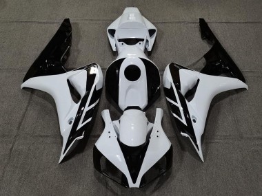 2006-2007 Honda CBR1000RR Motorcycle Fairing - White Glossy Black Australia for Sale