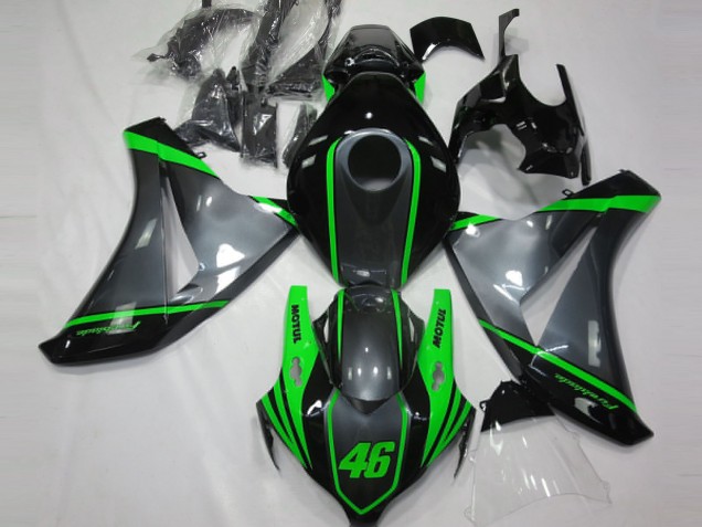 2008-2011 Honda CBR1000RR Motorcycle Fairings - Grey Green Matte Black Motul 46 Australia for Sale