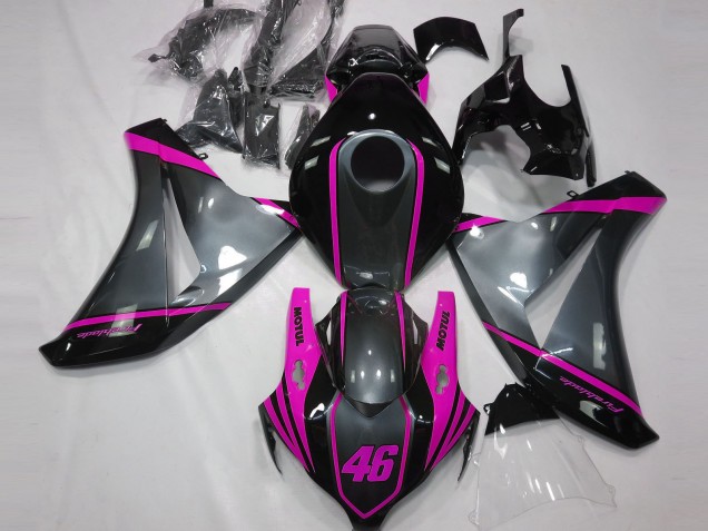 2008-2011 Honda CBR1000RR Motorcycle Fairings - Grey Pink Matte Black Motul 46 Australia for Sale